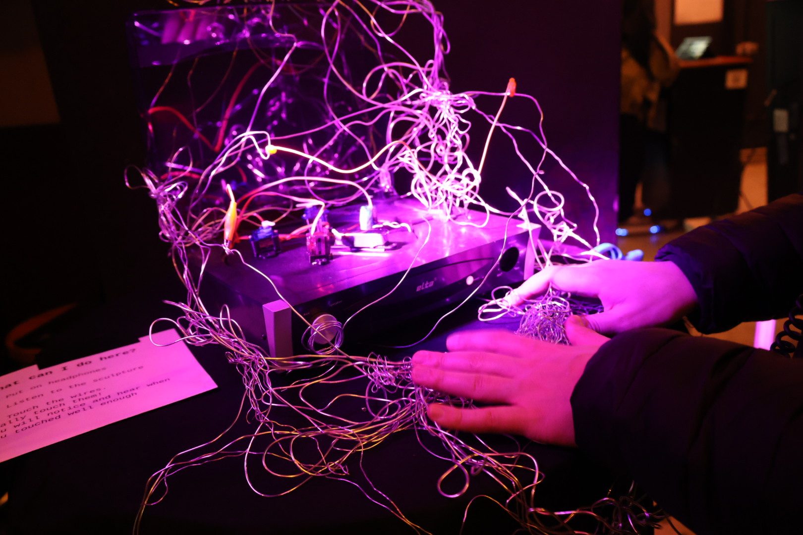 THE SYSTEM PREFERS SILENCE — Wire mechanism detail